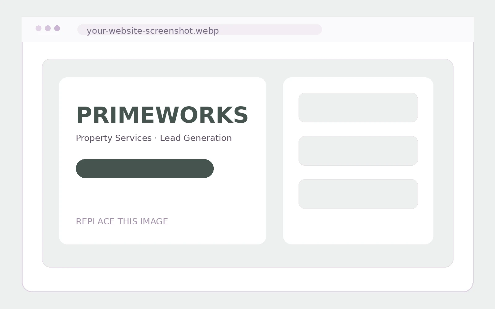Primeworks website project screenshot